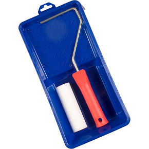 Spokar Moltopren painting roller with holder and tray, 100 mm