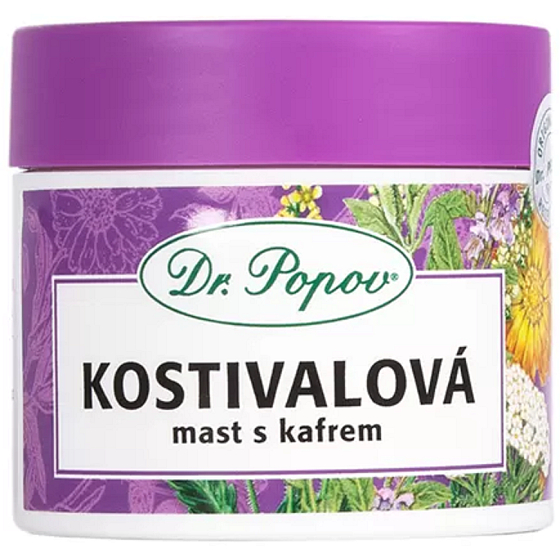Dr. Popov Comfrey Ointment with Camphor for Massaging Stiff Musculoskeletal System 50 ml