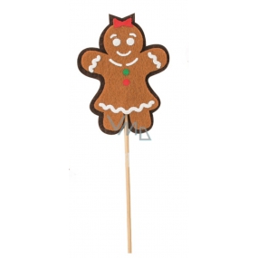 Gingerbread from felt little girl recess 9 cm + skewers