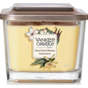 Yankee Candle Sweet Nectar Blossom - Sweet Floral Nectar Soy Scented Candle Elevation Medium Glass 3 Wicks 347 g