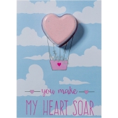 Bomb Cosmetics You Make My Heart Soar Sparkling greeting card with ballistics 40 g