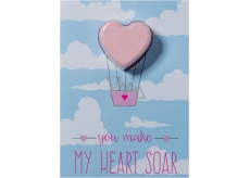 Bomb Cosmetics You Make My Heart Soar Sparkling greeting card with ballistics 40 g