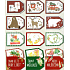 Nekupto Christmas gift cards, various motifs 5.5 x 7.5 cm 6 pieces WF 007