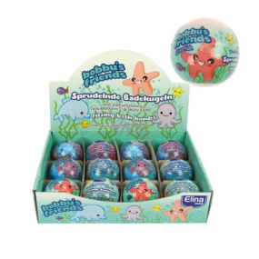 Elina Med Bobbys Friends sparkling ball - bath bomb with the scent of 100 g 1 piece