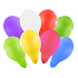 Rappa Inflatable balloon 27 cm 8 pieces