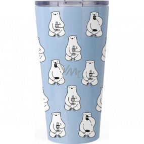 Albi Thermo mug made of stainless steel Polar bears 400 ml