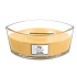 WoodWick Oat Flower - Oat flower scented candle with wooden wide wick and boat lid 453 g