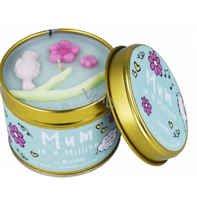 Bomb Cosmetics Best Mom - Mum In A Million Scented natural, handmade candle in a tin can burns for up to 35 hours