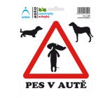Arch Car Sticker Dog in the Car - Standing 2009 15 x 17.5 cm