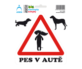 Arch Car Sticker Dog in the Car - Standing 2009 15 x 17.5 cm