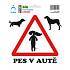 Arch Car Sticker Dog in the Car - Standing 2009 15 x 17.5 cm