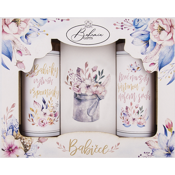 Bohemia Gifts Grandma shower gel for women 100 ml + hair shampoo 100 ml + toilet soap 100 g, cosmetic set