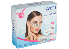 Astrid Aqua Biotic day and night cream 50 ml + micellar water 400 ml + textile mask 20 ml, cosmetic set