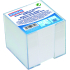 Donau Note paper in tray, white 83 x 83 mm 750 pieces