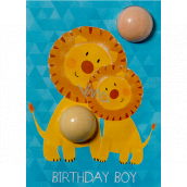 Bomb Cosmetics Birthday Boy Lion Sparkling card with ballistic 2 x 15 g