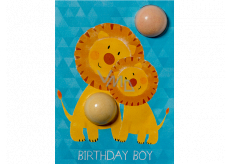 Bomb Cosmetics Birthday Boy Lion Sparkling card with ballistic 2 x 15 g