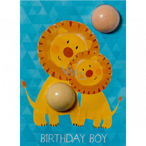 Bomb Cosmetics Birthday Boy Lion Sparkling card with ballistic 2 x 15 g