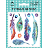 Arch Tattoo decals with certificate for children 01 Feather 14 x 11 cm