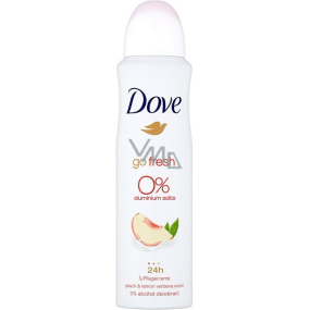 Dove Go Fresh Peach & Lemon Verbena Scent deodorant spray for women without aluminium salts 150 ml