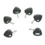 Hematite Heart Pendant natural stone 1,5 cm 1 piece, healthy blood stone