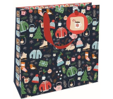 Nekupto Gift paper bag luxury 23 x 23 cm Christmas lights