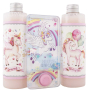 Bohemia Gifts Unicorn shower gel 250 ml + hair shampoo 250 ml + game, cosmetic set for children
