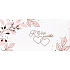 Albi Greeting Card Envelope - Money Envelope, Two joined hearts with tickets 9 x 19 cm