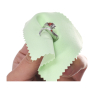 Cleaning cloth - silver cloth green 8 x 8 cm 50 pieces