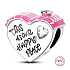 Charm Sterling Silver 925 House-Heart This is our happy place, heart bead for family bracelet