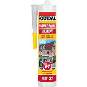 Soudal universal silicone, gray, 280 ml