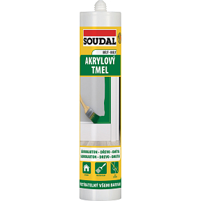 Soudal acrylic sealant, paintable, white, 300 ml