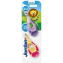 Jordan Step by Step Children's Toothbrush, Ages 0-2, 2 pcs