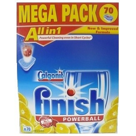 Calgonit Finish All-in 1 Lemon Dishwasher Tablets Mega Pack 70 tablets