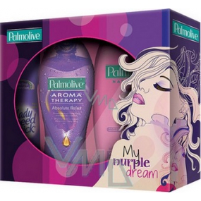 Palmolive My purple dream shower gel 250 ml + deodorant spray 150 ml + shampoo 400 ml, cosmetic set