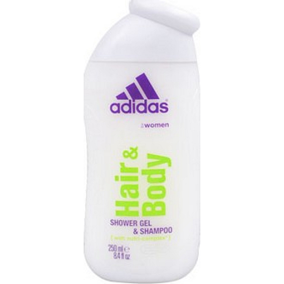 Adidas shower gel for body and hair for women 250 ml