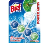 Bref Power Aktiv 4 Formula Pine Freshness Toilet block for hygienic cleanliness and freshness of your toilet, colours the water 51 g