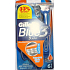 Gillette Blue 3 razors 3-edged for men 4 + 2 pieces