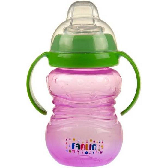 Baby Farlin Non-flowing mug with soft drink 280 ml BF-190
