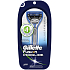 Gillette Fusion ProGlide Silver Protection razor for sensitive skin + spare head 2 pieces, for men
