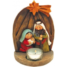 Nativity scene for tea candle 17 x 12 cm