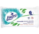 Linteo Universal wet wipes with antibacterial additive for versatile use strong cleaning 40 pieces