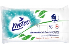 Linteo Universal wet wipes with antibacterial additive for versatile use strong cleaning 40 pieces