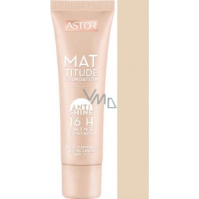 Astor Mattitude Foundation Anti Shine 16h Shine Control Makeup 101 Rosé Ivory 30 ml