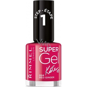 Rimmel London Super Gel by Kate nail polish 024 Red Ginger 12 ml