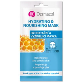 Dermacol Hydrating & Nourishing Mask textile 3D moisturizing and nourishing mask 15 ml