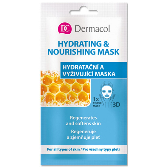Dermacol Hydrating & Nourishing Mask textile 3D hydrating and nourishing mask 15 ml