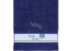 Albi Towel Just dude, boat, blue 90 x 50 cm