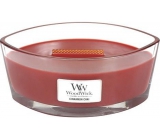 WoodWick Cinnamon Chai - Cinnamon and vanilla scented candle with wooden knot and lid glass ship 453 g