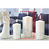 Lima Starlight candle white / silver cylinder 70 x 150 mm 1 piece
