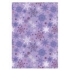 Ditipo Gift wrapping paper 70 x 200 cm purple snowflakes